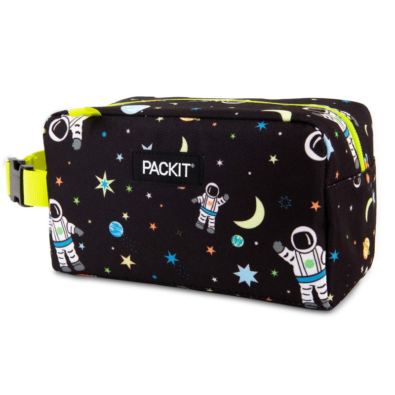 PackIt Freezable Snack Box, Spaceman, Built with ECOFREEZE Technology, Collapsible, Reusable, Zip Closure with Buckle Handle, Great for All Ages and Fresh Snacks on the go - Image 2